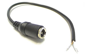 DC male connector with 15 cm cable
